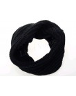 Kobiety moda Winter Warm nieskończoność koło kabel dzianiny Cowl Neck długi szal szal