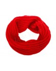 Kobiety moda Winter Warm nieskończoność koło kabel dzianiny Cowl Neck długi szal szal