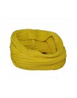 Kobiety moda Winter Warm nieskończoność koło kabel dzianiny Cowl Neck długi szal szal