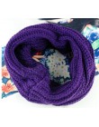 Kobiety moda Winter Warm nieskończoność koło kabel dzianiny Cowl Neck długi szal szal