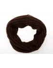 Kobiety moda Winter Warm nieskończoność koło kabel dzianiny Cowl Neck długi szal szal