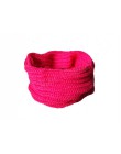 Kobiety moda Winter Warm nieskończoność koło kabel dzianiny Cowl Neck długi szal szal