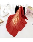 Moda kobiety szalik luksusowej marki hidżab 100% jedwabiu uczucie szalik niebieski Foulard plac szale na głowę okłady 2019 nowy 