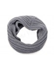 Kobiety moda Winter Warm nieskończoność koło kabel dzianiny Cowl Neck długi szal szal