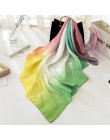 Moda kobiety szalik luksusowej marki hidżab 100% jedwabiu uczucie szalik niebieski Foulard plac szale na głowę okłady 2019 nowy 