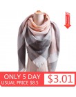 2019 moda zima ciepły flanela trójkąt kaszmirowy szalik dla kobiet paski koc szal z dzianiny i okłady Pashmina kobieta foulard