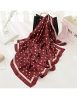 Moda kobiety szalik luksusowej marki hidżab 100% jedwabiu uczucie szalik niebieski Foulard plac szale na głowę okłady 2019 nowy 