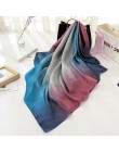Moda kobiety szalik luksusowej marki hidżab 100% jedwabiu uczucie szalik niebieski Foulard plac szale na głowę okłady 2019 nowy 