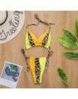 Bikinx Leopard bikini 2020 mujer biquini zebra Neon seksowne stroje kąpielowe strój kąpielowy dla kobiet String brazylijski stró