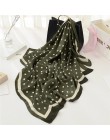 Moda kobiety szalik luksusowej marki hidżab 100% jedwabiu uczucie szalik niebieski Foulard plac szale na głowę okłady 2019 nowy 