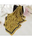 Moda kobiety szalik luksusowej marki hidżab 100% jedwabiu uczucie szalik niebieski Foulard plac szale na głowę okłady 2019 nowy 