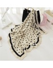 Moda kobiety szalik luksusowej marki hidżab 100% jedwabiu uczucie szalik niebieski Foulard plac szale na głowę okłady 2019 nowy 