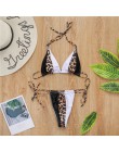 Bikinx Leopard bikini 2020 mujer biquini zebra Neon seksowne stroje kąpielowe strój kąpielowy dla kobiet String brazylijski stró