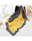 Moda kobiety szalik luksusowej marki hidżab 100% jedwabiu uczucie szalik niebieski Foulard plac szale na głowę okłady 2019 nowy 