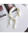 Moda solidna chustka damska opaska na głowę do włosów różowy zielony biały jedwabny szalik na szyję kobieta 70cm * 70cm kwadrato