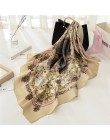 Moda kobiety szalik luksusowej marki hidżab 100% jedwabiu uczucie szalik niebieski Foulard plac szale na głowę okłady 2019 nowy 