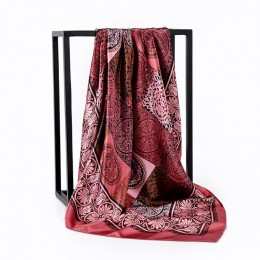 Darmowa wysyłka szale jedwabne kobiety Foulard 90*90cm kwadratowych głowy hidżab szalik panie szyfonowa chusta Bandanna kobiet w