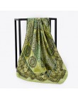 Darmowa wysyłka szale jedwabne kobiety Foulard 90*90cm kwadratowych głowy hidżab szalik panie szyfonowa chusta Bandanna kobiet w