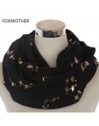 FOXMOTHER New Fashion błyszcząca różowa mięta brązujący folia złoty Flamingo Swan szalik komin Snood chusta z fularu kobiety Dro