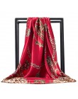 Darmowa wysyłka szale jedwabne kobiety Foulard 90*90cm kwadratowych głowy hidżab szalik panie szyfonowa chusta Bandanna kobiet w