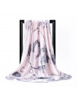 Darmowa wysyłka szale jedwabne kobiety Foulard 90*90cm kwadratowych głowy hidżab szalik panie szyfonowa chusta Bandanna kobiet w
