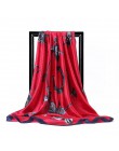 Darmowa wysyłka szale jedwabne kobiety Foulard 90*90cm kwadratowych głowy hidżab szalik panie szyfonowa chusta Bandanna kobiet w