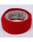 Hot kobiety mężczyźni moda kobieta Winter Warm szalik solidna Chunky Cable wełniana dzianina Snood nieskończoność szyi cieplej k