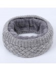 Hot kobiety mężczyźni moda kobieta Winter Warm szalik solidna Chunky Cable wełniana dzianina Snood nieskończoność szyi cieplej k