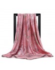 Darmowa wysyłka szale jedwabne kobiety Foulard 90*90cm kwadratowych głowy hidżab szalik panie szyfonowa chusta Bandanna kobiet w