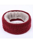 Hot kobiety mężczyźni moda kobieta Winter Warm szalik solidna Chunky Cable wełniana dzianina Snood nieskończoność szyi cieplej k