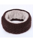 Hot kobiety mężczyźni moda kobieta Winter Warm szalik solidna Chunky Cable wełniana dzianina Snood nieskończoność szyi cieplej k