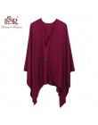 2019 nowych moda Cashmere zima kobiety Poncho szaliki kobiety solidny szal Cape Foulard Femme Pashmina kobieta Bufanda Mujer Sja