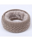 Hot kobiety mężczyźni moda kobieta Winter Warm szalik solidna Chunky Cable wełniana dzianina Snood nieskończoność szyi cieplej k