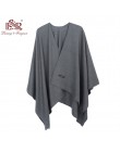 2019 nowych moda Cashmere zima kobiety Poncho szaliki kobiety solidny szal Cape Foulard Femme Pashmina kobieta Bufanda Mujer Sja