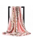 Darmowa wysyłka szale jedwabne kobiety Foulard 90*90cm kwadratowych głowy hidżab szalik panie szyfonowa chusta Bandanna kobiet w