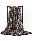 Darmowa wysyłka szale jedwabne kobiety Foulard 90*90cm kwadratowych głowy hidżab szalik panie szyfonowa chusta Bandanna kobiet w