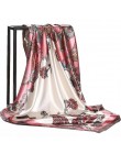 Darmowa wysyłka szale jedwabne kobiety Foulard 90*90cm kwadratowych głowy hidżab szalik panie szyfonowa chusta Bandanna kobiet w
