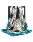 Darmowa wysyłka szale jedwabne kobiety Foulard 90*90cm kwadratowych głowy hidżab szalik panie szyfonowa chusta Bandanna kobiet w