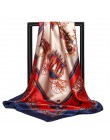 Darmowa wysyłka szale jedwabne kobiety Foulard 90*90cm kwadratowych głowy hidżab szalik panie szyfonowa chusta Bandanna kobiet w