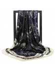 Darmowa wysyłka szale jedwabne kobiety Foulard 90*90cm kwadratowych głowy hidżab szalik panie szyfonowa chusta Bandanna kobiet w