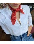2019 jesień nowy 90S nadruk w stylu vintage bandana bawełniana Retro Paisley plac szalik kobiety szykowna, z nadrukiem opaski na