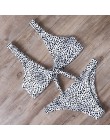 RXRXCOCO bandaż Bikini 2019 stroje kąpielowe z nadrukiem kobiety strój kąpielowy pusty jednolity strój kąpielowy niskiej talii B
