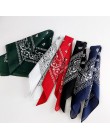 2019 jesień nowy 90S nadruk w stylu vintage bandana bawełniana Retro Paisley plac szalik kobiety szykowna, z nadrukiem opaski na