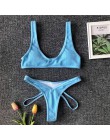 In-x Neon green bikini 2020 mujer wysokie cięcie kostium kąpielowy damski sportowy strój kąpielowy kobiety prążkowany strój kąpi