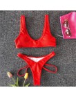 In-x Neon green bikini 2020 mujer wysokie cięcie kostium kąpielowy damski sportowy strój kąpielowy kobiety prążkowany strój kąpi
