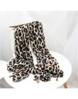 2020 kobiety moda marka plamki w stylu lamparta Tassel wiskoza szalik panie druku miękkie ciepłe Wrap Pashminas Sjaal muzułmańsk