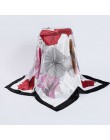 Nowy projekt kobieta elegancki jedwabny szalik 90*90cm kwadratowe satynowe szaliki dla damska opaska na głowę do włosów jedwabna