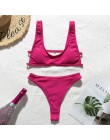 In-x Neon green bikini 2020 mujer wysokie cięcie kostium kąpielowy damski sportowy strój kąpielowy kobiety prążkowany strój kąpi
