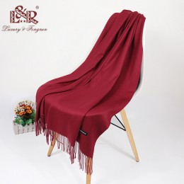 2019 prawdziwe Cashmere kobiety szalik zimowy szal fular Echarpe Femme Pashmina chustka wełna Stole Lic zimowy szalik dla pani T