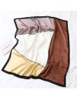 2020 nowy projekt kobiety jedwabny szal kwadratowy szyi szale Foulard Lady Pashmina stałe geometryczne chustka pasmo włosów chus